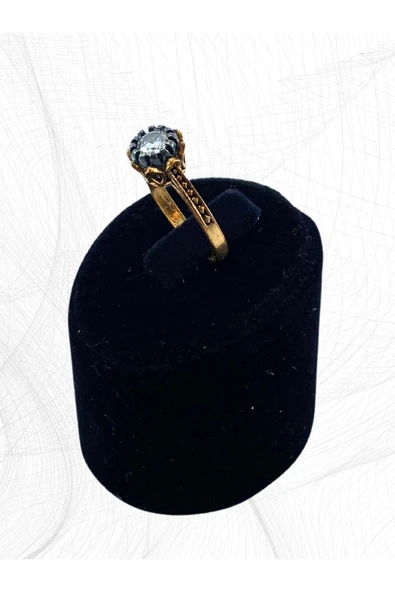 Elmas Montür Zirkon Taşlı Tektaş Yüzük - Resim 5