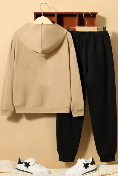 Basketball Baskılı Çocuk Rahat Eşofman Takımı - Resim 6