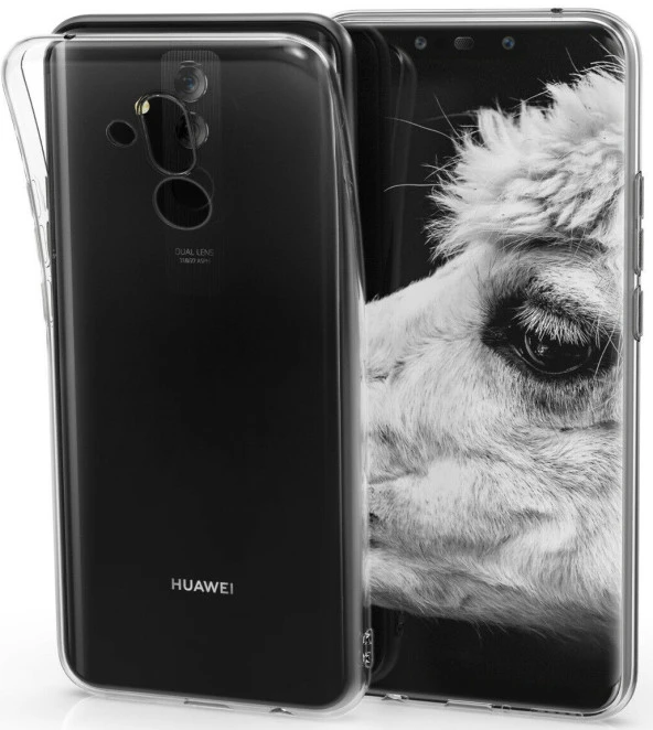 Huawei Mate 20 Lite Kılıf Şeffaf Hibrit Silikon Esnek Tam Koruma