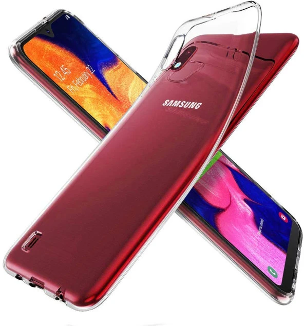 Samsung Galaxy A10 Kılıf Şeffaf Hibrit Silikon Esnek Tam Koruma - 3