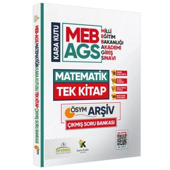 MEB AGS Matematik Kara Kutu TEK KİTAP En Kapsamlı ÖSYM Çıkmış Soru Bankası Özetli Dijital Çözümlü