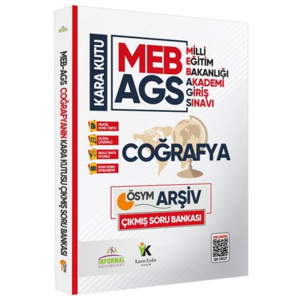 MEB-AGS Coğrafyanın Kara Kutusu En Kapsamlı Konu Özetli Dijital Çözümlü Soru Bankası