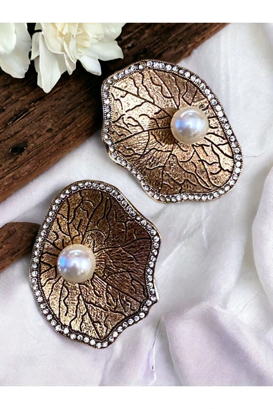 Deniz Kabuğu İnci Küpe - Resim 5