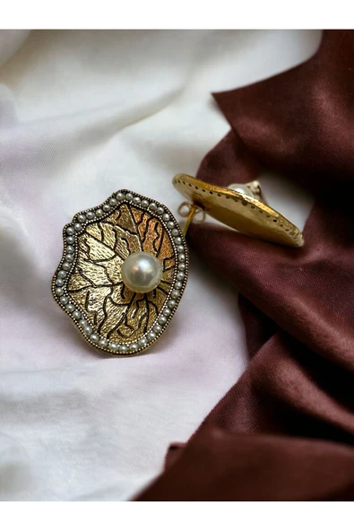 Deniz Kabuğu İnci Küpe - Resim 2