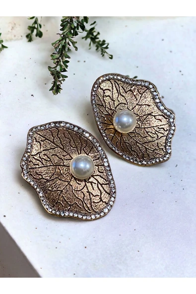 Deniz Kabuğu İnci Küpe - Resim 7