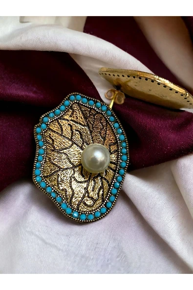 Deniz Kabuğu İnci Küpe - Resim 4