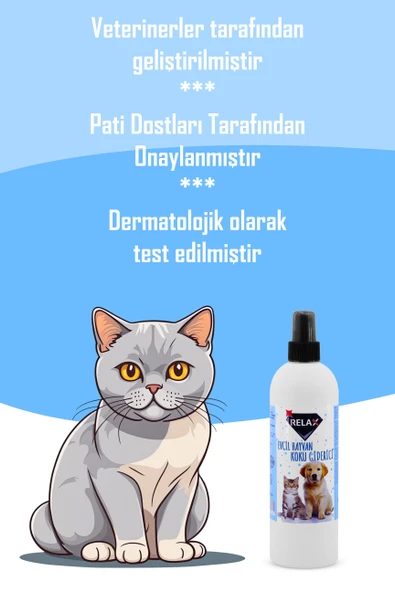 Relax Evcil Hayvan ve Kötü Koku Giderici Sprey PET Freş Oda Kokusu Hoş Fresh Kokulu 400 mL - 3