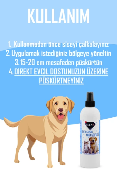 Relax Evcil Hayvan ve Kötü Koku Giderici Sprey PET Freş Oda Kokusu Hoş Fresh Kokulu 400 mL - 5