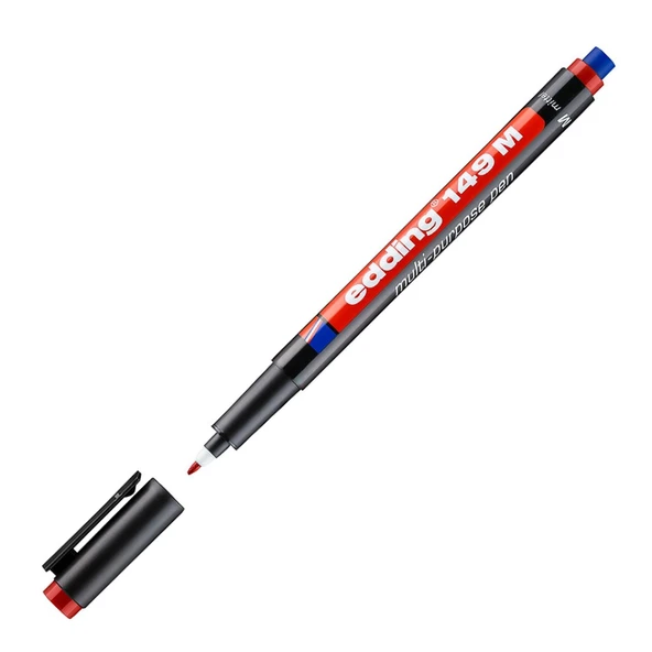 Edding 149 M Permanent Silgili Asetat Kalemi 1.0 mm Kırmızı 1 Adet