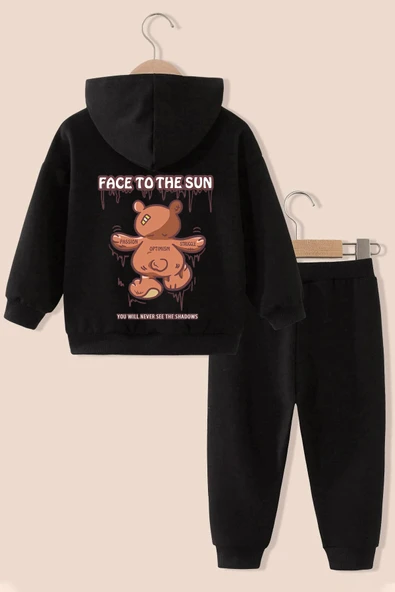 Çocuk Face To The Sun Baskılı Eşofman Takımı