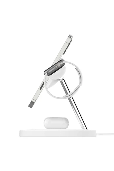 Belkin BoostCharge PRO Qi2 15W 3in1 MagSafe Şarj Standı WIZ009vfWH-V2 - 8