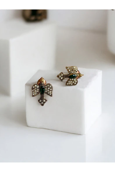 Kırlangıç Figürü Ametist Küpe - Resim 5