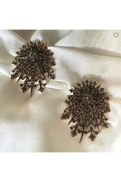 Turkuaz Taşlı Kutup Yıldızı Küpe - Resim 7