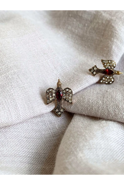 Kırlangıç Figürü Ametist Küpe - Resim 10