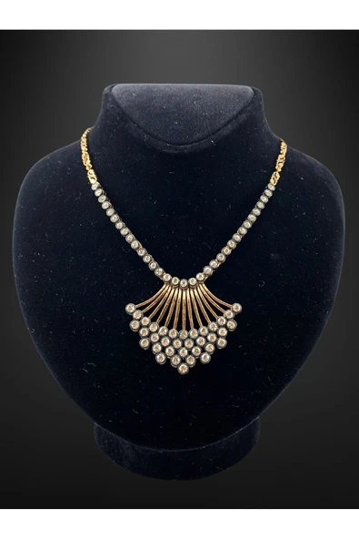 Elmas Kaburga Tasma Kolye - Resim 4