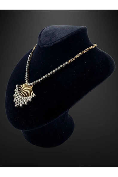 Elmas Kaburga Tasma Kolye - Resim 5