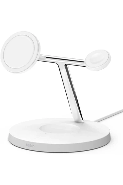 Belkin BoostCharge PRO Qi2 15W 3in1 MagSafe Şarj Standı WIZ009vfWH-V2 - 5