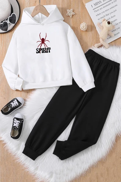 Çocuk Spirit Baskılı Eşofman Takımı - Resim 4