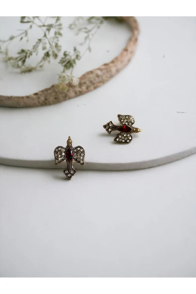 Kırlangıç Figürü Ametist Küpe - Resim 8