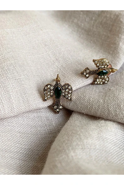 Kırlangıç Figürü Ametist Küpe - Resim 7