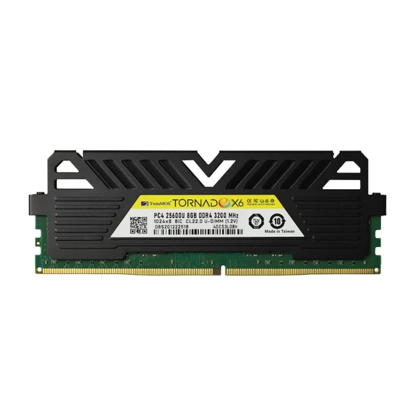 TwinMOS 8 GB DDR4 3200MHz CL22 TornadoX6 TMMDD48GB3200DKBX6 PC Ram (Soğutuculu)
