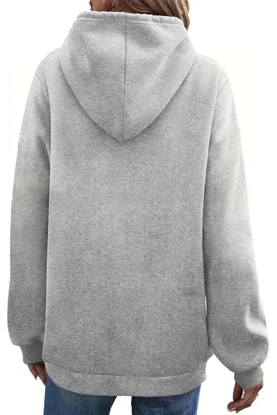 Perfectly Baskılı Oversize Sweatshirt - 2