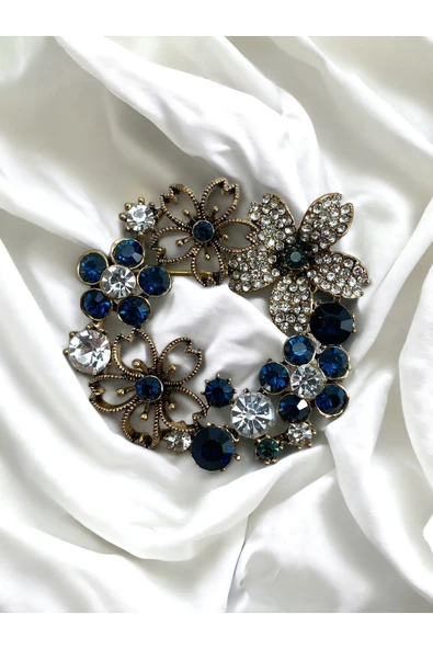 Çiçek Çelenk Broş - Resim 9