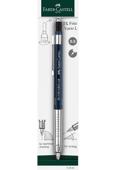Faber Castell Tk Fine Vario Lux Indigo Mavi Versatil Kalem 0.5 135542 - 2