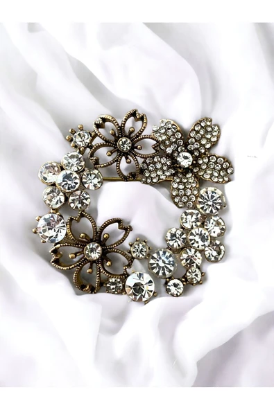 Çiçek Çelenk Broş - Resim 11