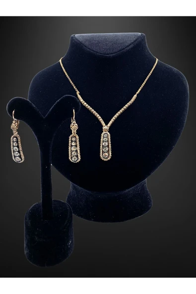 Zirkon Taşlı Elmas Montür Set - 3