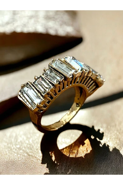 Kristal Taşlı Piyano Figürlü Yüzük ürün görseli