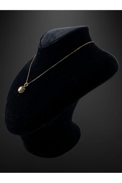 Zirkon Taşlı Sarmal Kolye - Resim 3