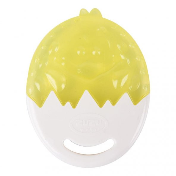 Zuzu Toys Sulu Kırık Yumurta Temalı Diş Kaşıyıcı - Sarı - 3