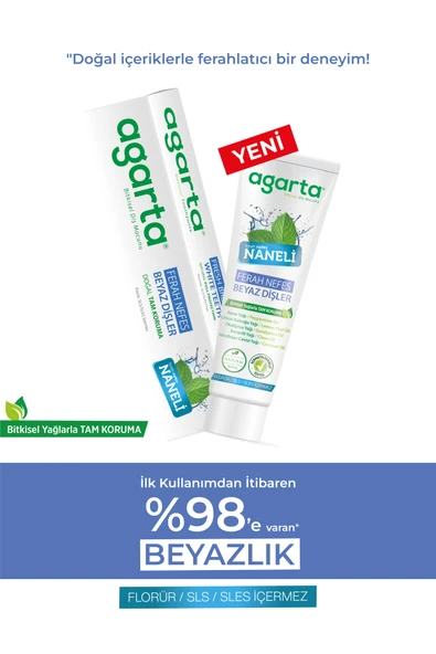 3 Adet Doğal Yoğun Naneli Florürsüz Ferah Nefes Diş Macunu 100 Ml - 2