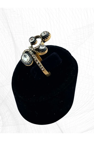 Oval Kesim Zirkon Taşlı Yüzük - 8