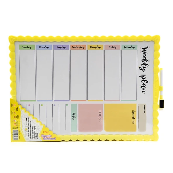 Mikro 21.5x28 Çift Taraflı Manyetik Yazı Tahtası (JL-115) - 6