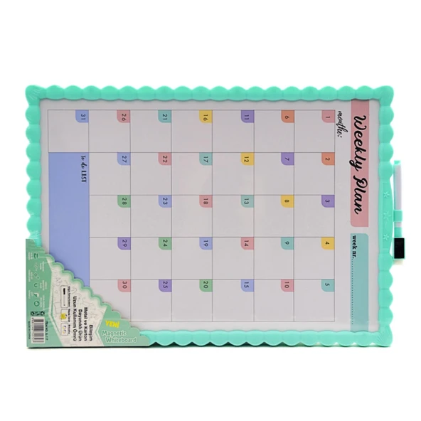 Mikro 21.5x28 Çift Taraflı Manyetik Yazı Tahtası (JL-115) - 8