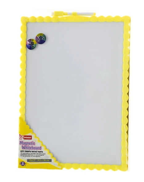 Mikro 21.5x28  Çift Taraflı Manyetik Yazı Tahtası (JL-115) - 5