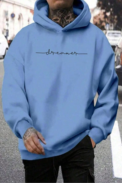 Dreamer Baskılı Oversize Sweatshirt - 10