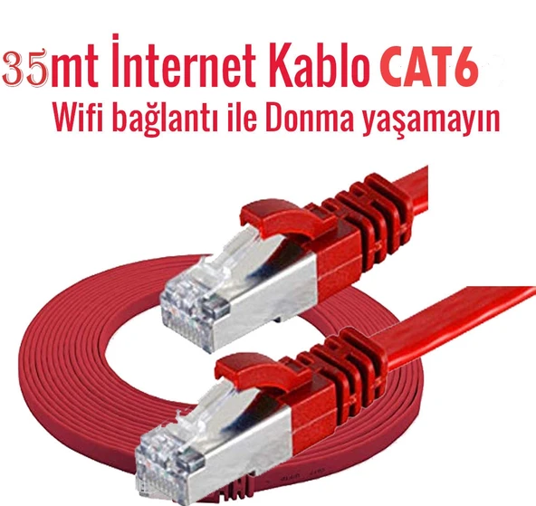 To CDNW35 Cat6 Patch Kablo 35 Metre İnternet kablosu