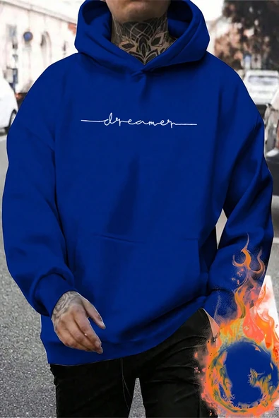 Dreamer Baskılı Oversize Sweatshirt - 5