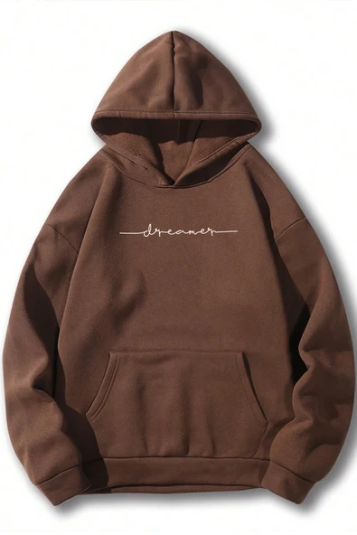 Dreamer Baskılı Oversize Sweatshirt - 8