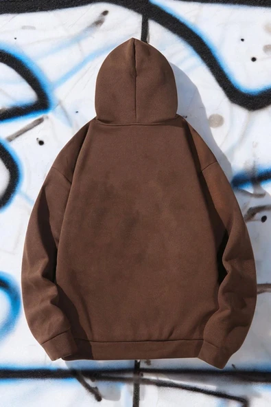 Poster Baskılı Unisex Oversize Sweatshirt - Resim 4