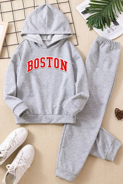 Çocuk Boston Eşofman Takımı - 5