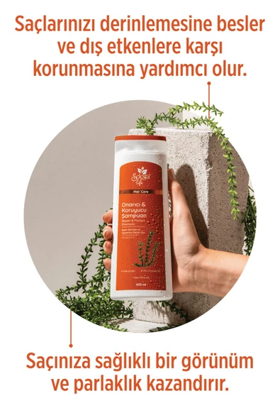 SELESTA LİFE Atkuyruğu Bitki Özü ve Provitamin B5 Özlü Onarıcı & Koruyucu Şampuan Yıpranmış Saçlar İçin 400 ml - 2