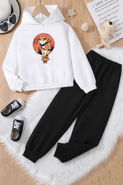 Çocuk Shinobi Kedi Eşofman Takımı