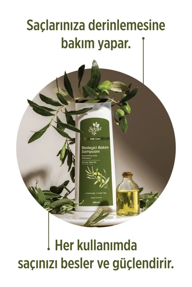 SELESTA LİFE Zeytinyağı Ve Argan Yağı Özlü Besleyici Saç Bakım Şampuanı - Tüm Saç Tipleri Için Şampuan 400 ml - 2