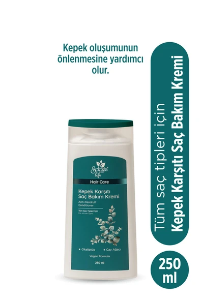 SELESTA LİFE Okaliptüs ve Çay Ağacı Bitki Özlü Kepek Karşıtı Saç Bakım Kremi Tüm Saç Tipleri İçin 250 ml ürün görseli