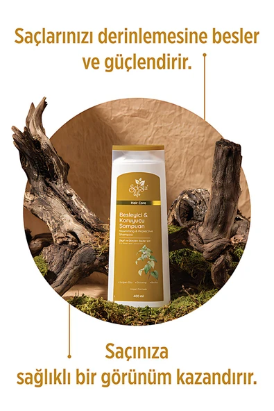 SELESTA LİFE Isırgan Otu ve Ginseng Özlü Besleyici & Koruyucu Şampuan Zayıf ve Dökülen Saçlar İçin Şampuan 400 ml - 2