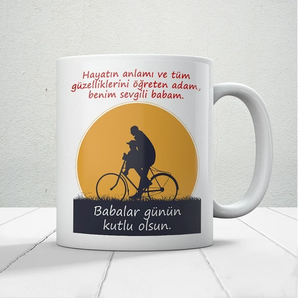 Benim Sevgili Babam Baskılı Babalar Günü Kupa Bardak Kahve Kupa Bardak-2